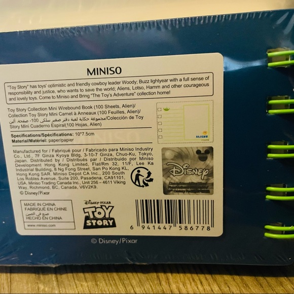 MINISO Toy Story Collection Mini Wirebound Book 100 sheets NWT $5‼️ - Picture 4 of 5